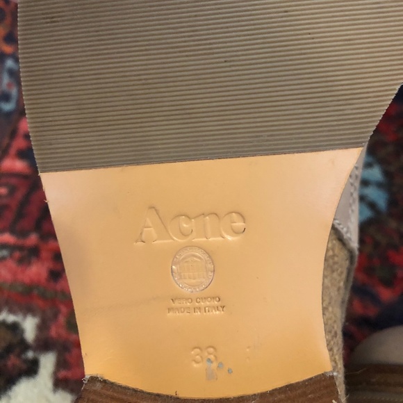 Tan Leather Acne 'Clover' Ankle-Boots - Picture 9 of 11